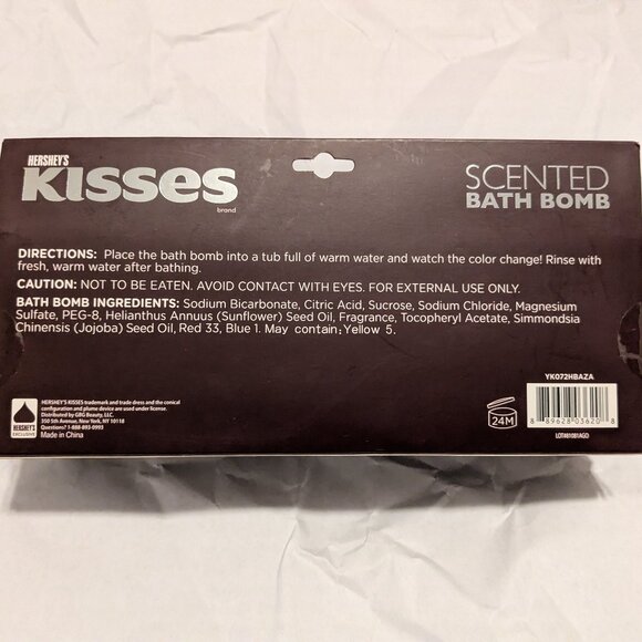 NIB Hershey Kisses scented bath bombs 7.41 oz total net weight - Picture 3 of 5
